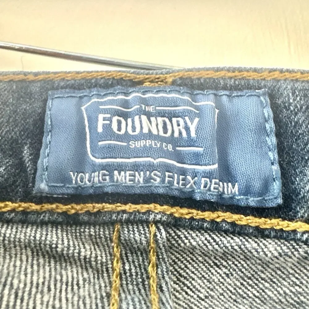 Foundry Supply Co Mens Jeans 50x32 Flex Denim Blue Straight Leg Big Tall Stretch